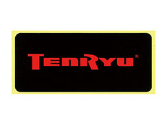 TENRYU ロゴシール（黒×赤）
